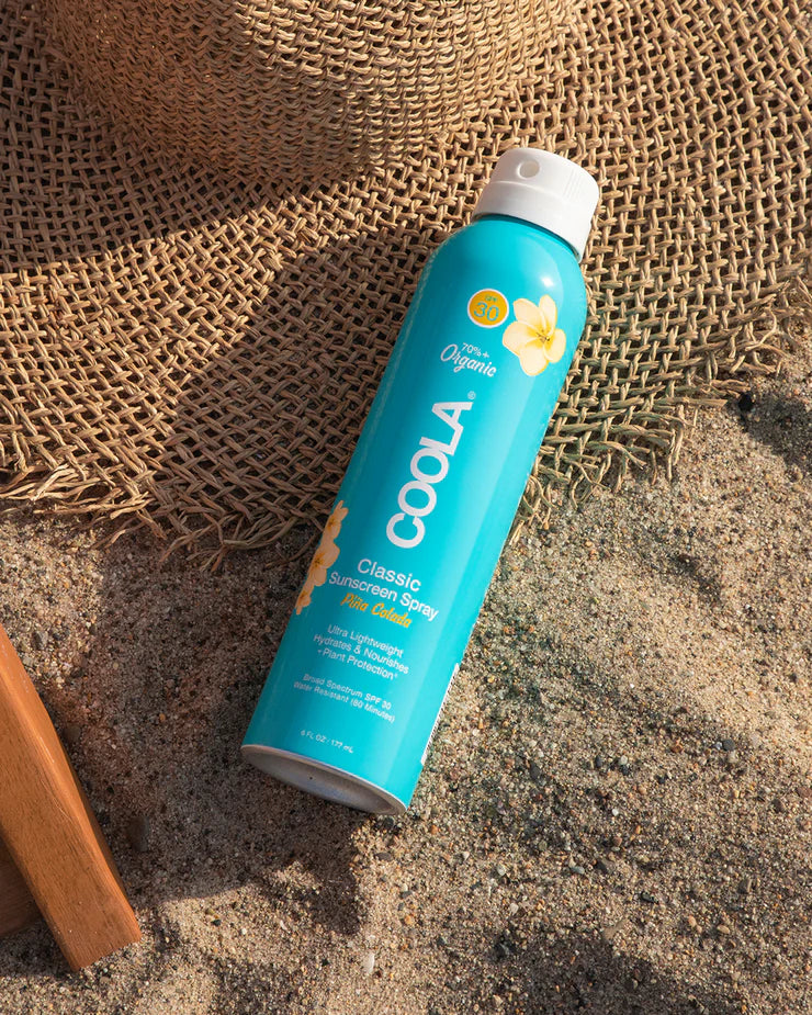 Classic Body Organic Sunscreen Spray SPF 30 Piña Colada