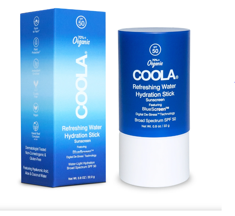 Refreshing Water Hydration Stick Organic Face Sunscreen SPF 50