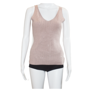 PINK TOP WITH RHINESTONES - STUDIO F