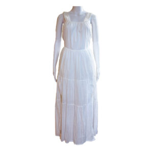 WHITE LONG DRESS - MNG