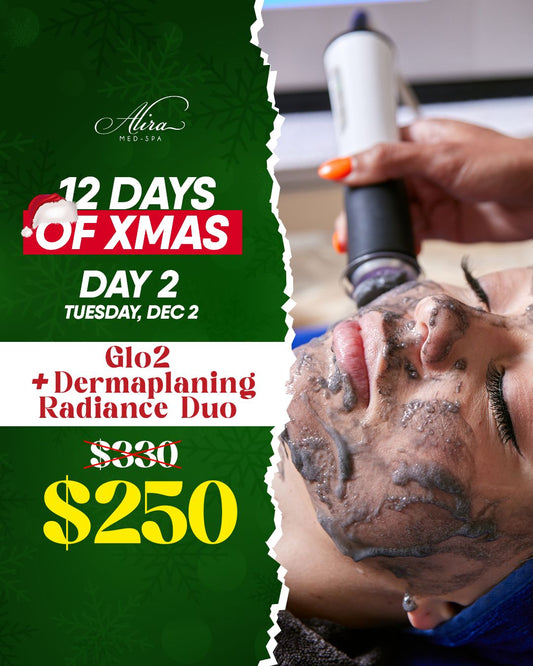 12 Days of Christmas: GLO2 + Dermaplaning Radiance Duo