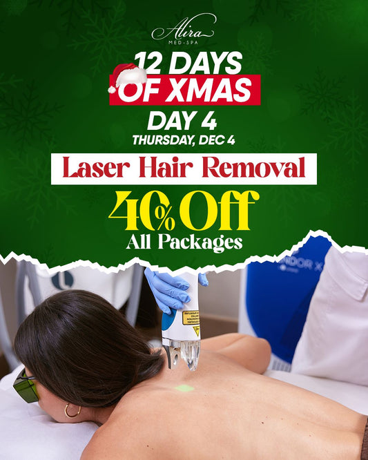 12 Days of Christmas: Laser Hair Removal 40%