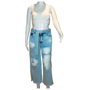 BAGGY BLUE JEANS RIPPED - STUDIO F