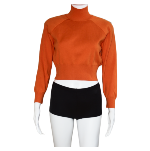 LONG SLEEVES, HIGH NECK CROP SWEATER LONG SLEEVES - ZARA